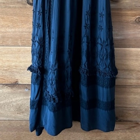 Ulla Johnson 'Alice' New long Midnight Blue Silk Dress - Picture 10 of 15